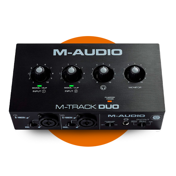 Interface de audio m audio duo portada 2