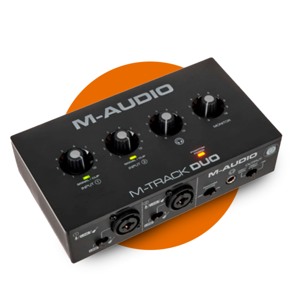 Interface de audio m audio duo portada